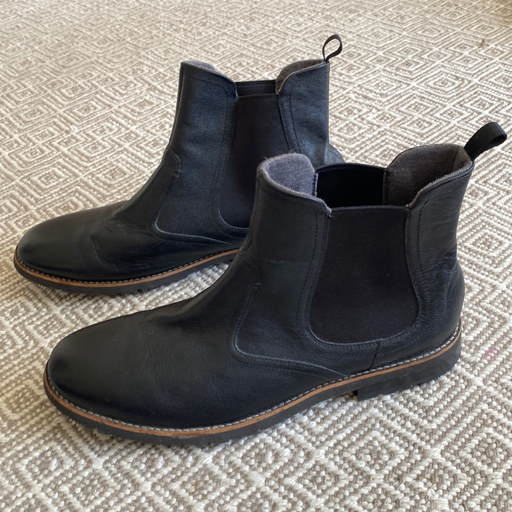 Mens Size 14 Black Rockport Chelsea Boot